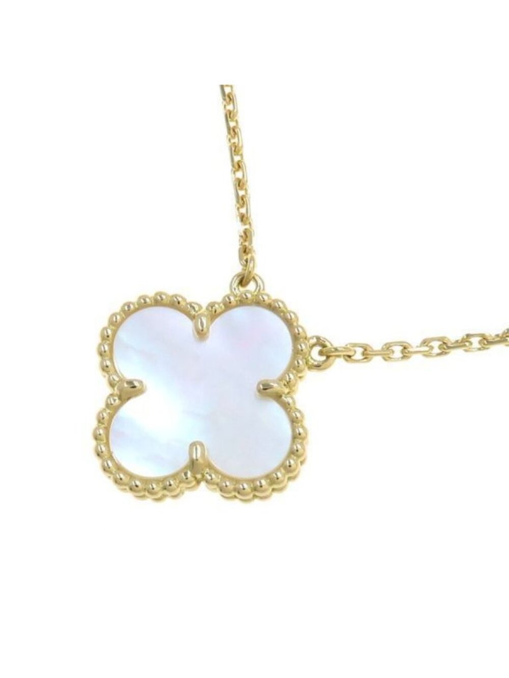 Van Cleef & Arpels Vintage Alhambra Necklace Mother of Pearl